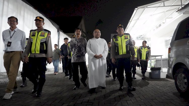 Kapolres Mojokerto Kota Cek Sejumlah Gereja Pastikan Rangkaian Ibadah Paskah Aman
